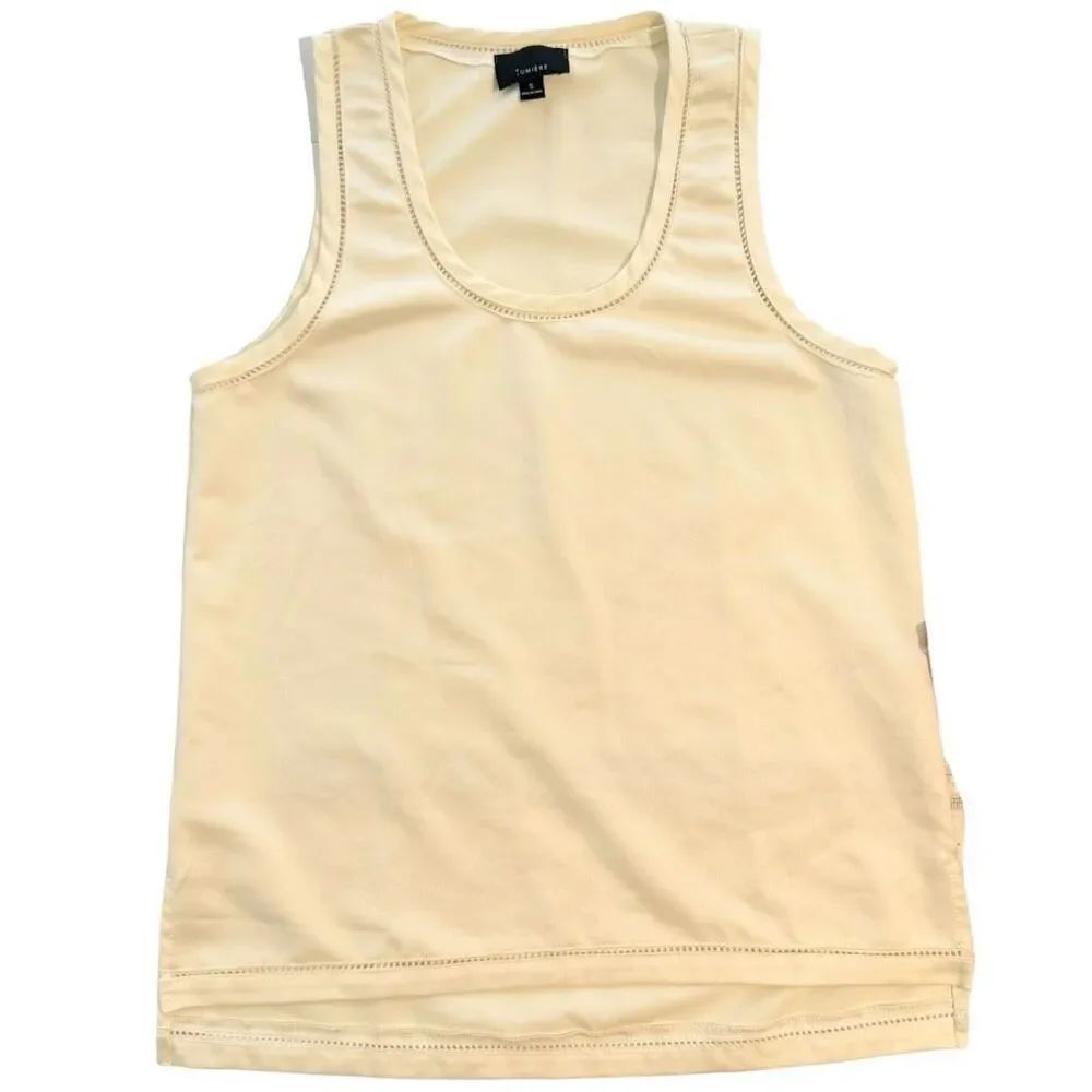 Lumiere Cream Sleeveless Blouse Women’s Small